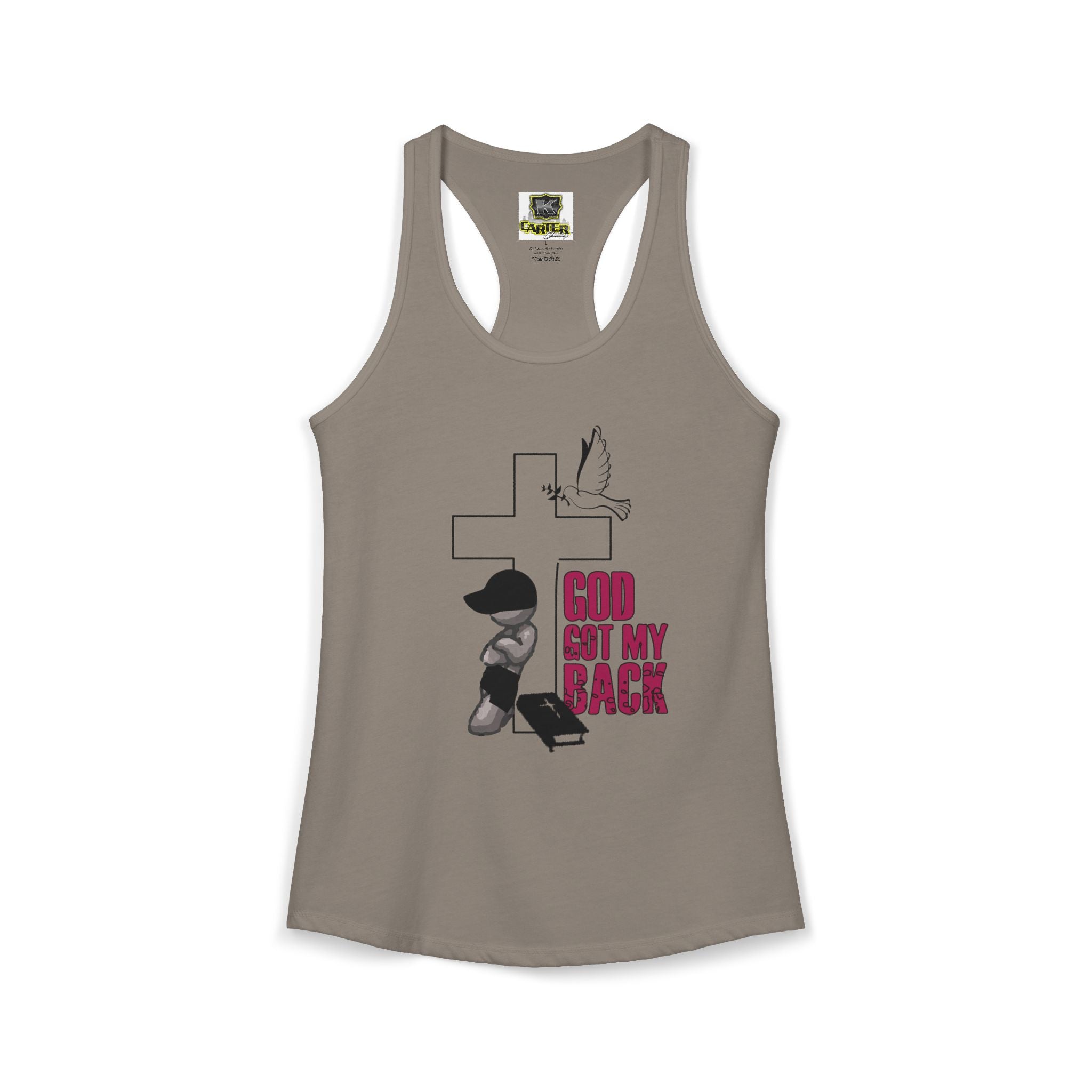 God got my back - Women's Ideal Racerback Tank
