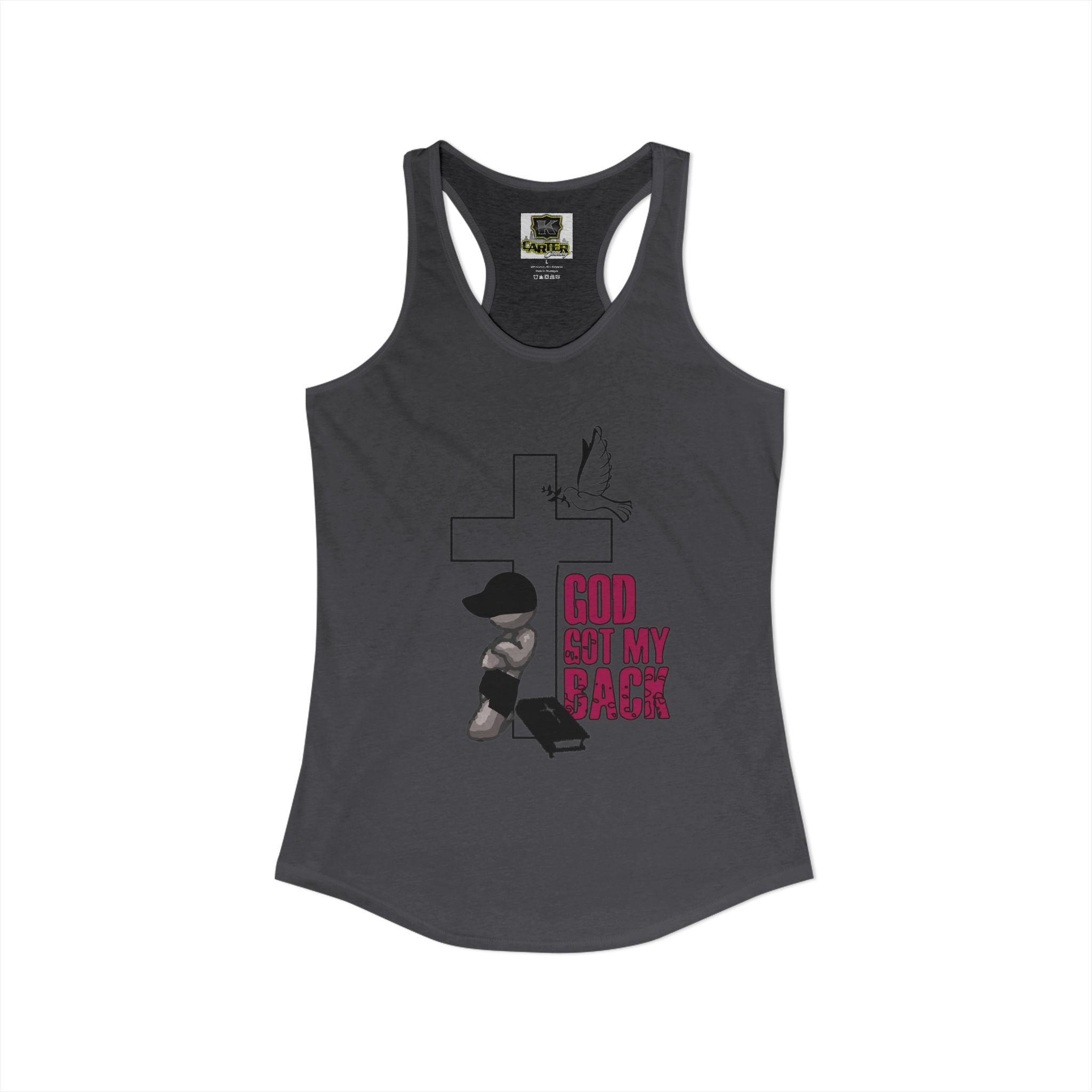 God got my back - Women's Ideal Racerback Tank