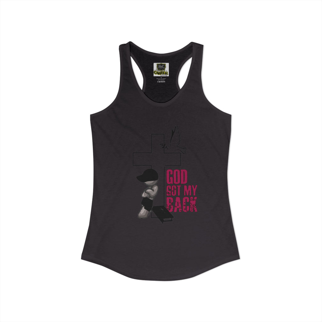 God got my back - Women's Ideal Racerback Tank