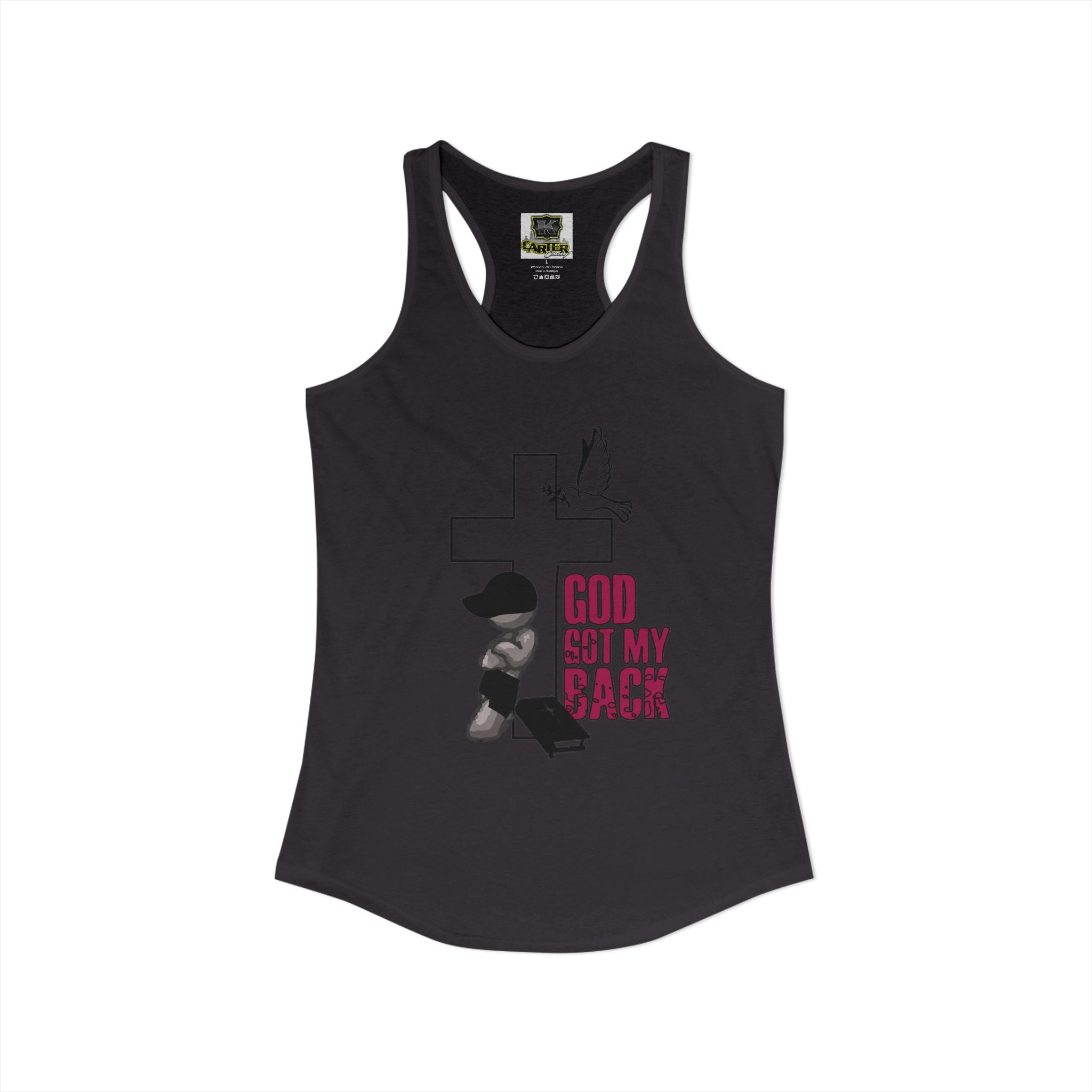 God got my back - Women's Ideal Racerback Tank