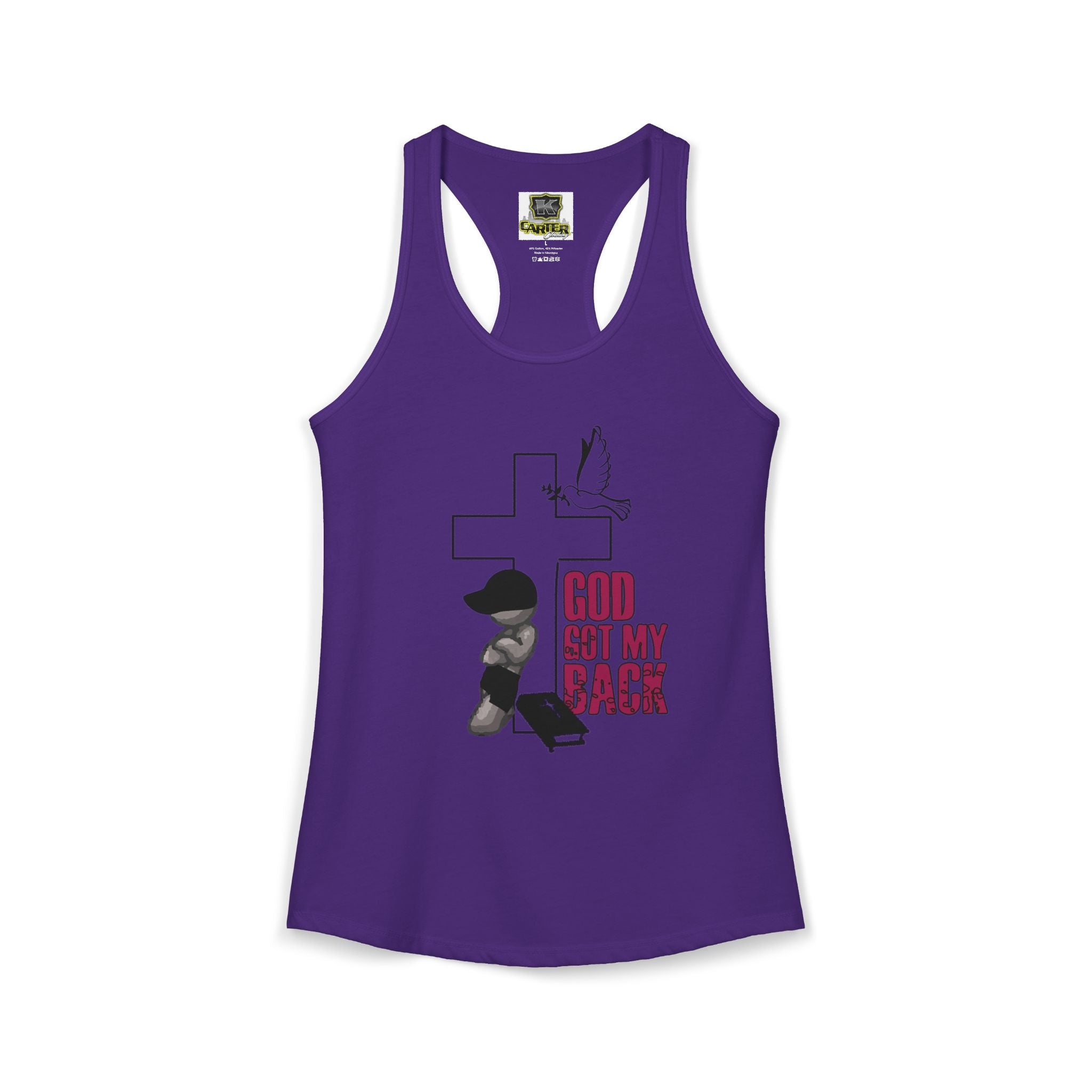 God got my back - Women's Ideal Racerback Tank
