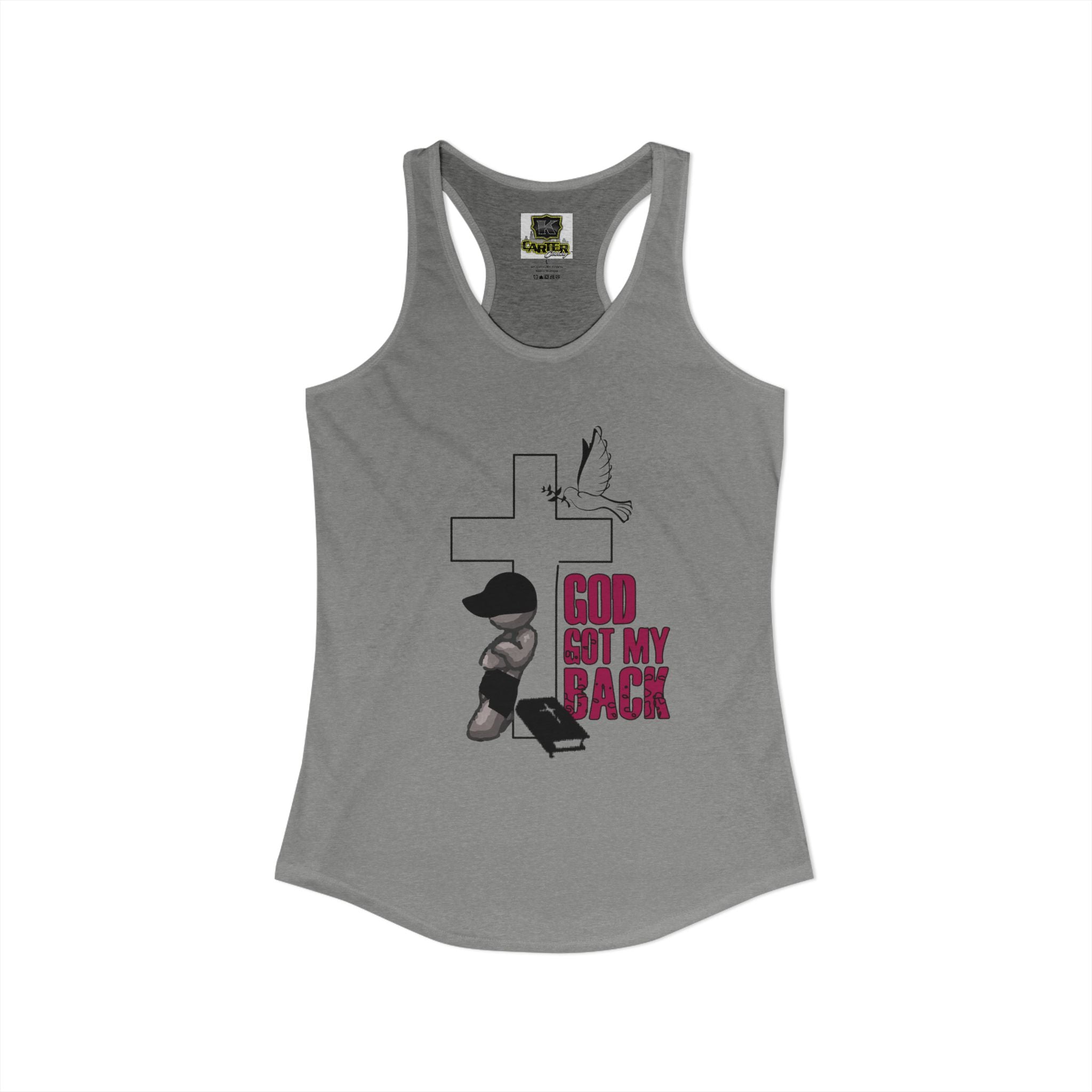 God got my back - Women's Ideal Racerback Tank