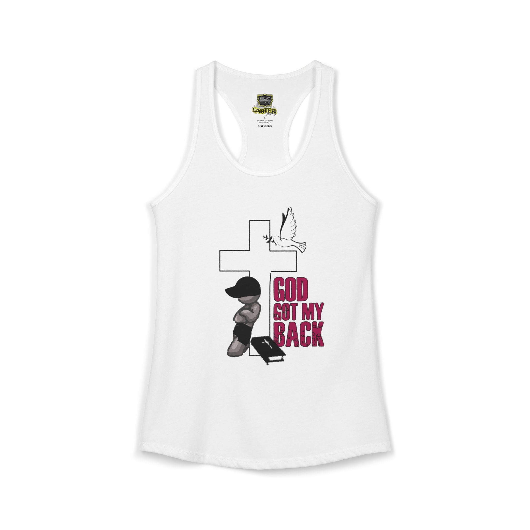 God got my back - Women's Ideal Racerback Tank