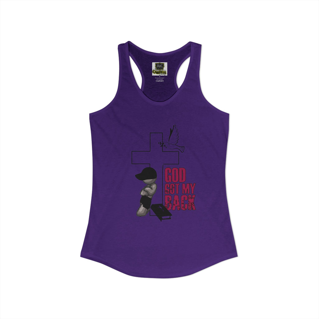 God got my back - Women's Ideal Racerback Tank