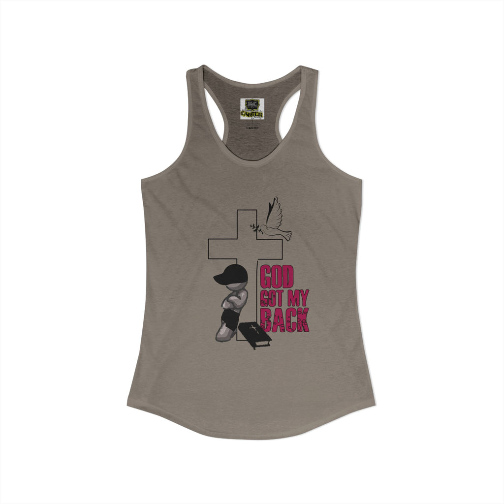 God got my back - Women's Ideal Racerback Tank
