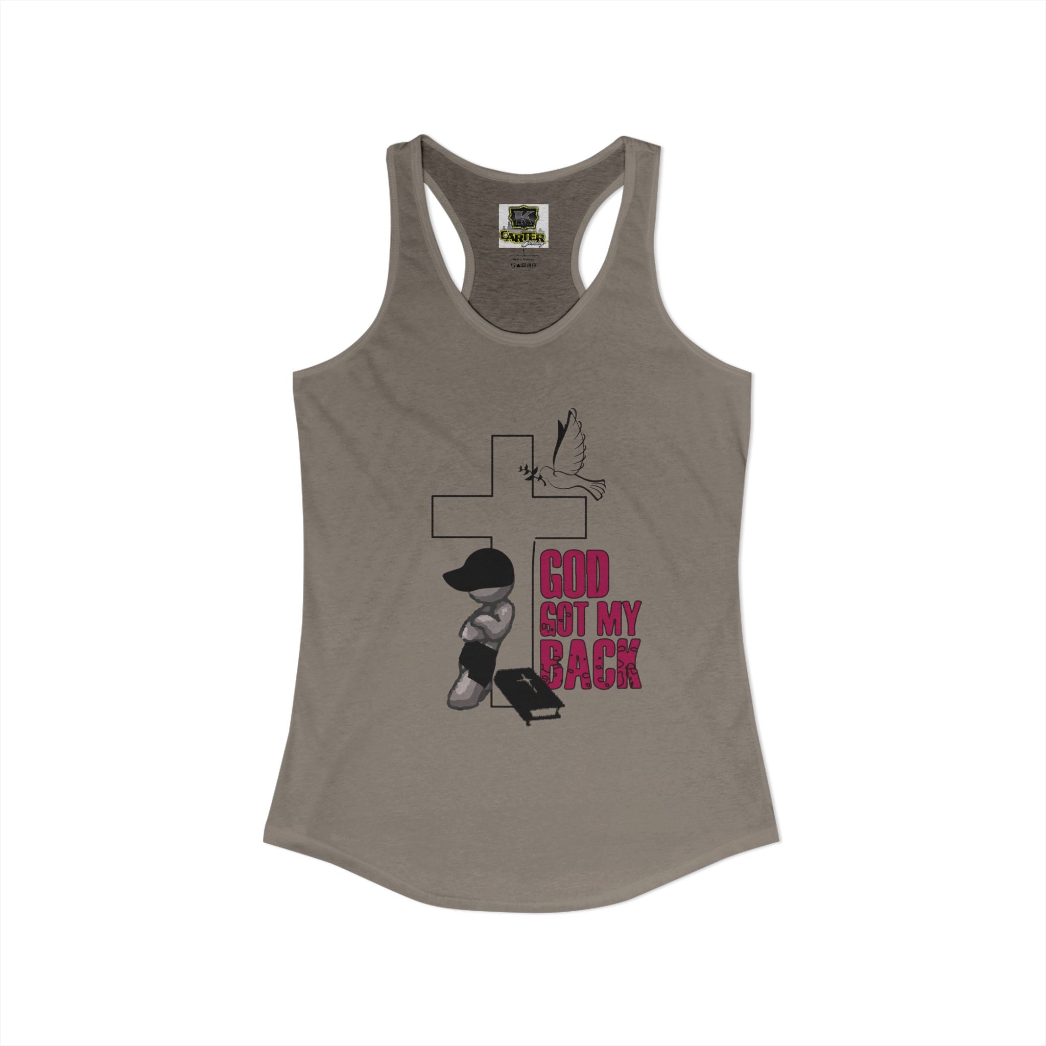 God got my back - Women's Ideal Racerback Tank