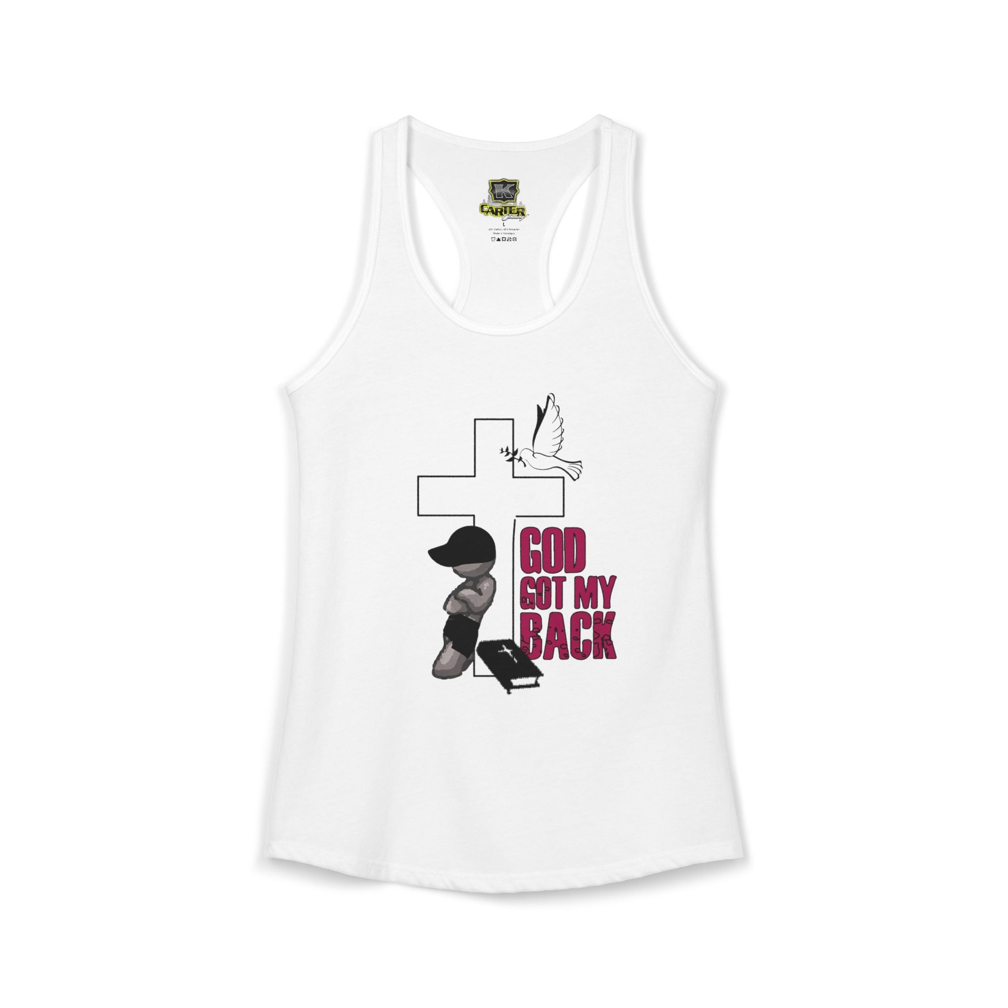God got my back - Women's Ideal Racerback Tank