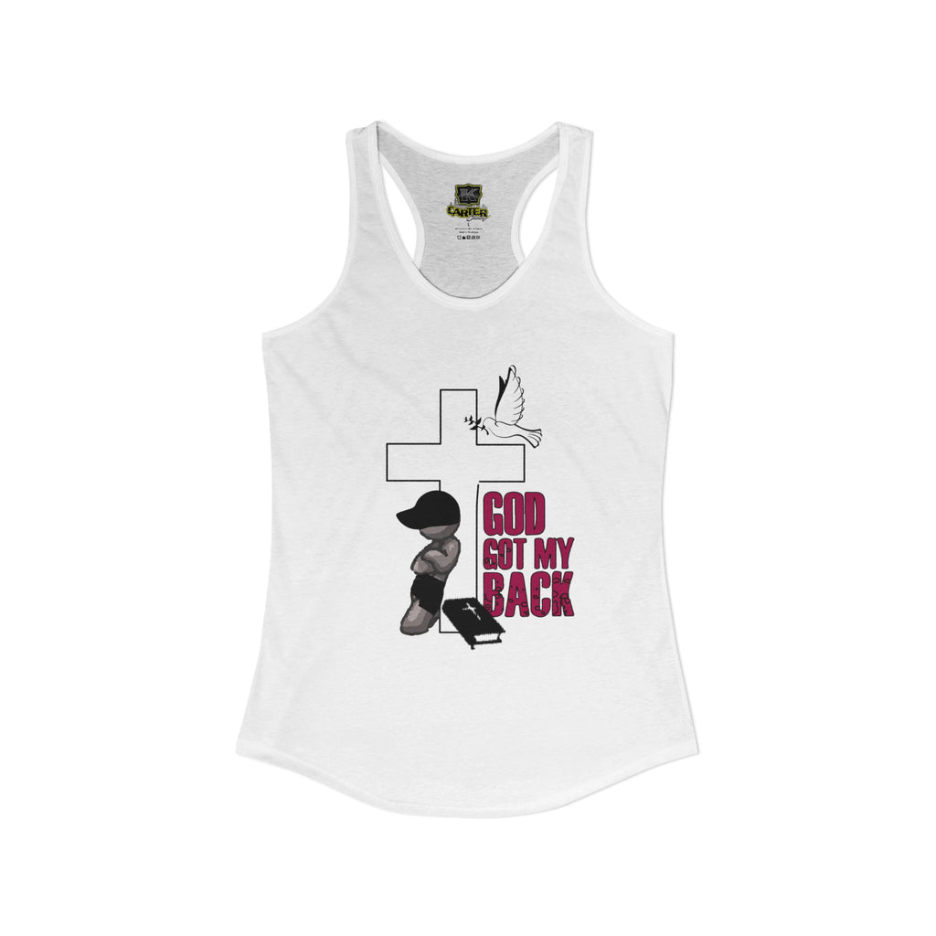 God got my back - Women's Ideal Racerback Tank