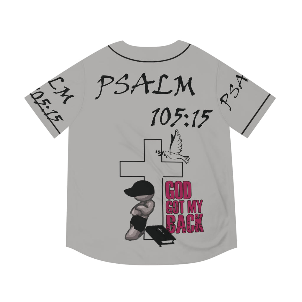 God got my back - Men's Baseball Jersey (AOP)