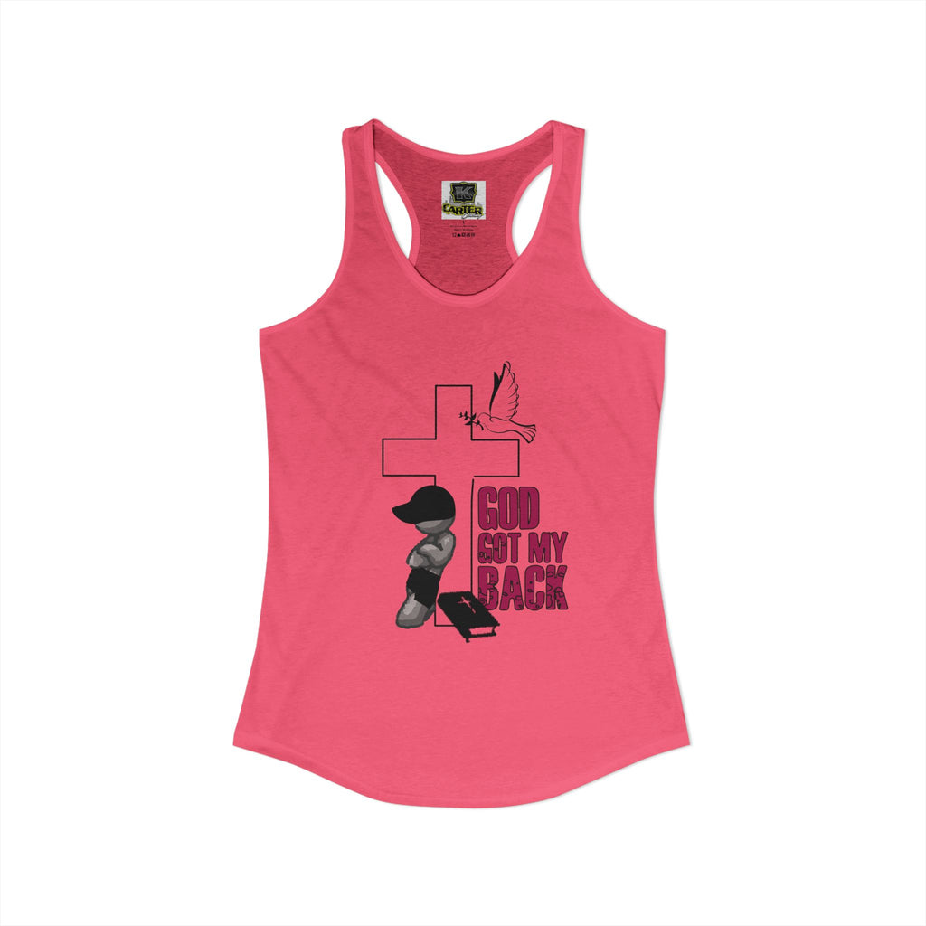God got my back - Women's Ideal Racerback Tank